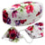 Large Women Hard Sunglasses case w/ Cleaning Cloth (AS179 Cranberry Rose)