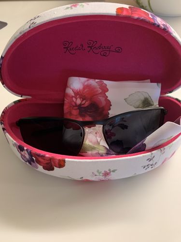Vicki B. review of Large Women Hard Sunglasses case w/ Cleaning Cloth (AS179 Cranberry Rose) image 1 out of 1